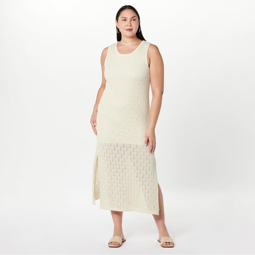 The Drop Ritu Crotchet Maxi Dress, Size 3X - NWT